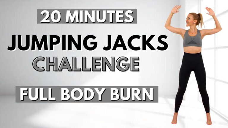 🔥20 Min JUMPING JACKS CHALLENGE for Weight Loss🔥Full Body Fat Burn🔥Slim Down & Tone Your Body🔥