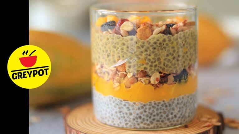 Chia Seed Mango Pudding | Easy and Healthy Breakfast Recipe | Weight loss recipes  #SHORTS