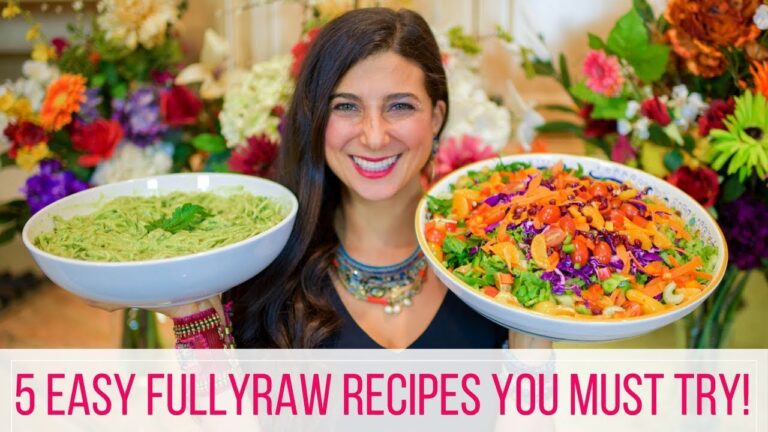 5 FullyRaw Best / Easy Vegan Recipes for Beginners
