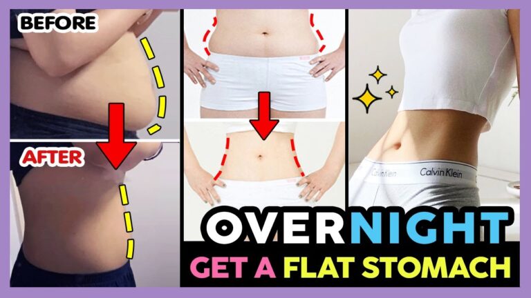 HOW TO GET A FLAT STOMACH OVERNIGHT, LOSE BELLY FAT, GET A SMALL WAIST | LAZY GIRLS DO THIS