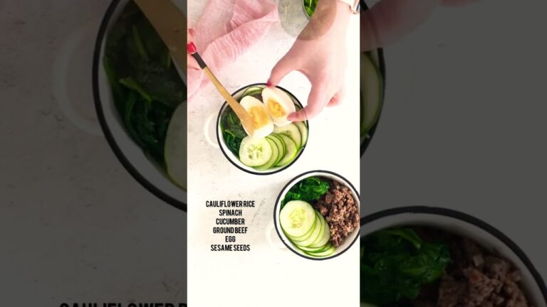WEEKDAY MEAL – Optavia Lean and Green Beef Bibimbap Bowl Recipe! #shorts