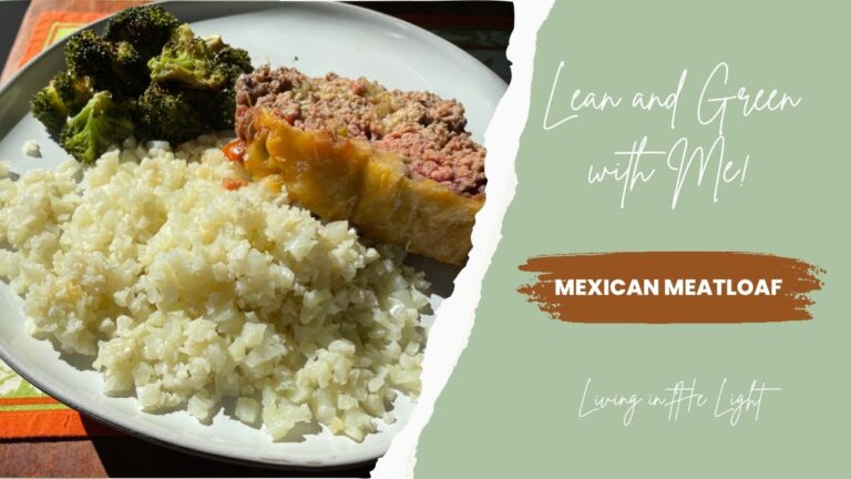 Lean & Green with Me! Mexican Meatloaf! Optavia weight loss recipe