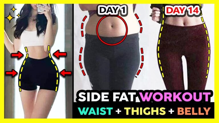 🔥BURN SIDE FAT WORKOUT FOR FEMALES | LOSE SIDE WAIST FAT + LOWER BELLY FAT + REDUCE OUTER THIGH FAT