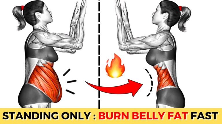 Do This 30-Min Exercises To BURN BELLY FAT And LOSE WEIGHT Faster | Standing FLABBY STOMACH Workout