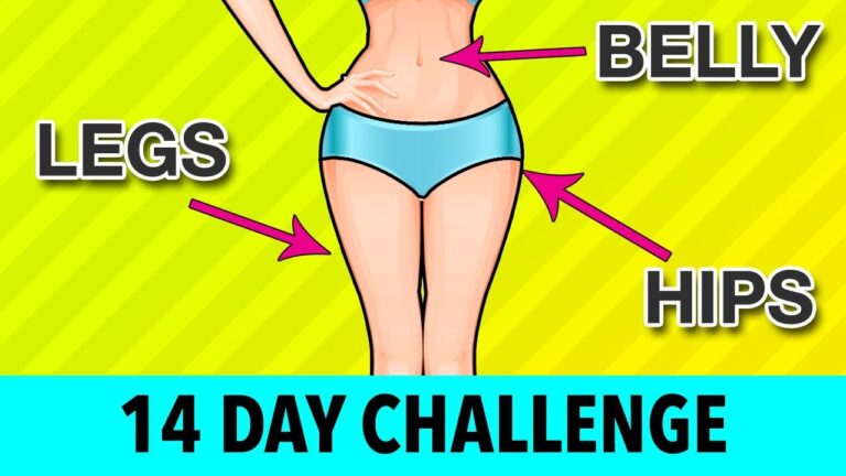 14-DAY Legs + Belly + Hips Challenge – Home Exercises