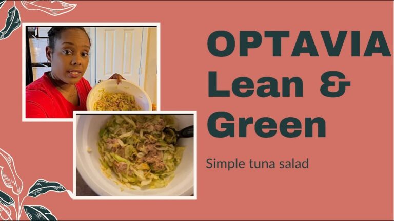 HOW TO MAKE A SIMPLE LEAN AND GREEN MEAL TUNA SALAD: ON OPTAVIA 5 and 1 PLAN
