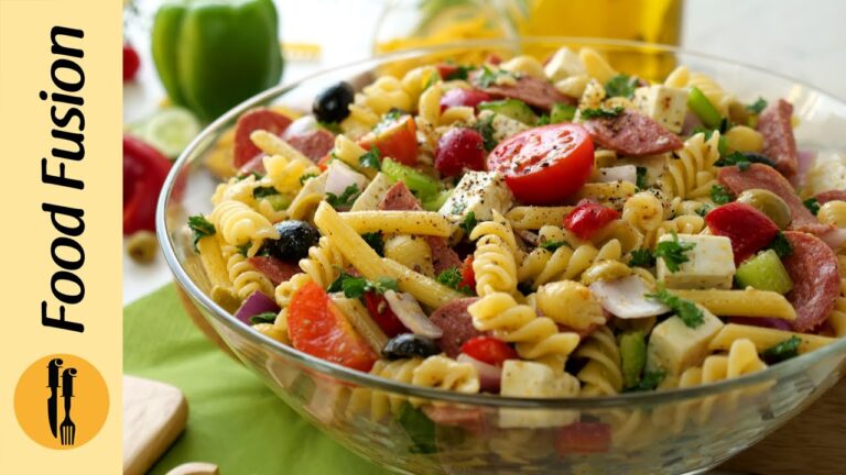 Italian Pasta Salad Recipe by food Fusion