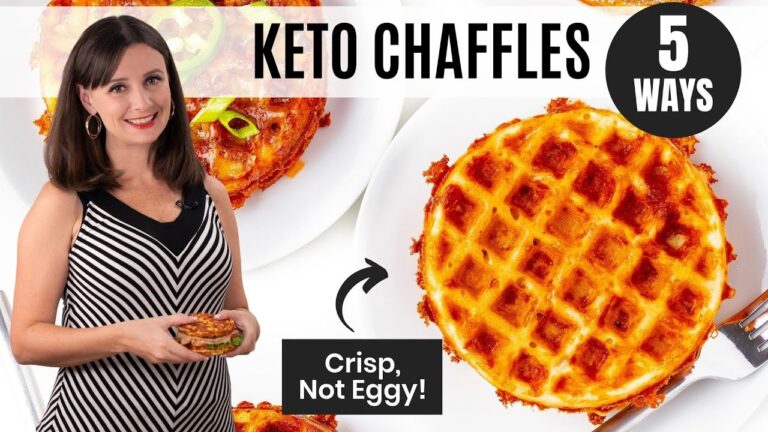 KETO CHAFFLES: 5 Ways To Make Them (NOT Eggy!)