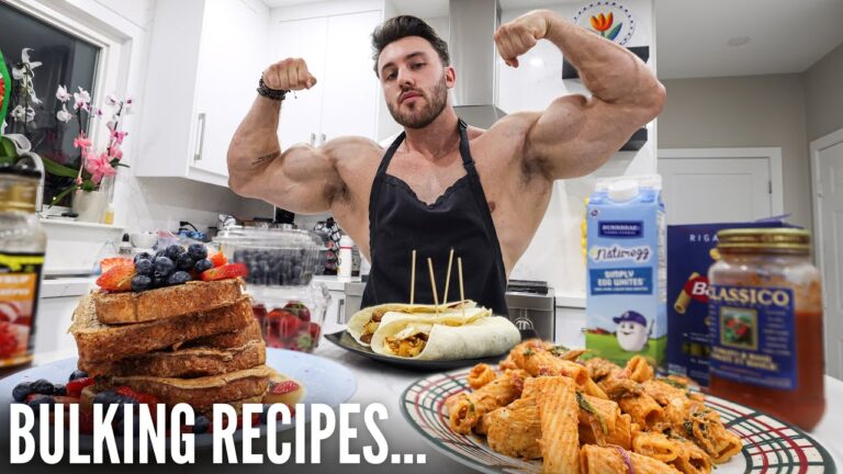 My Top 3 BULKING RECIPES To Build Lean Muscle *3000 CALORIES*