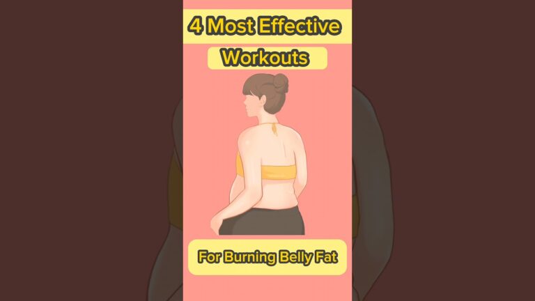 4 Most Effective Belly Fat Burning Home Workouts For Women's. #bellyfatloss #workout #shorts