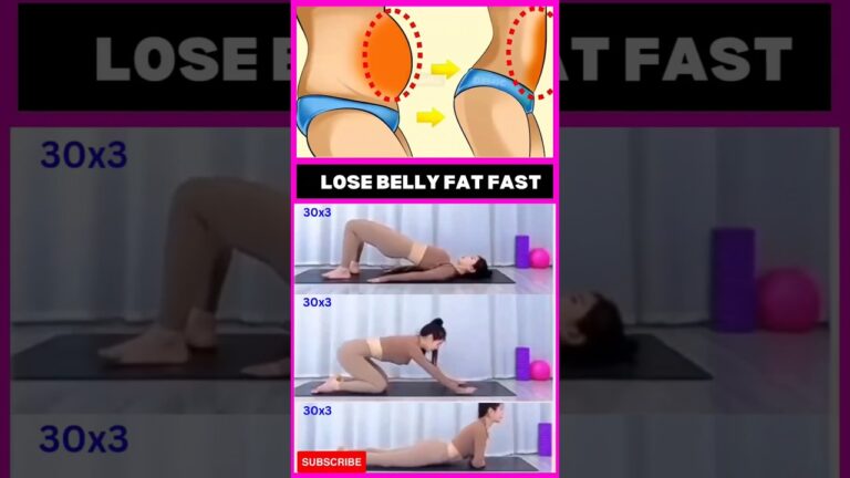 3 Exercises to Lose Belly FAT Fast 💪#yoga #exercise #bellyfatloss #reducebellyfat #shorts#short