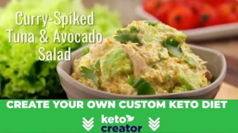 Keto Curry Spiked Tuna and Avocado Salad