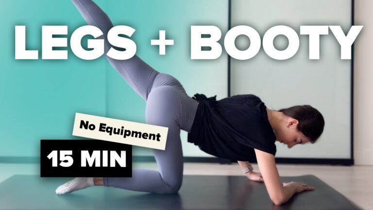 15 MIN SLIM LEGS & ROUND BUTT Pilates Workout | knee friendly, no squats, no jumps