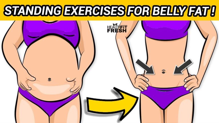 3 Best Standing Exercises Belly Fat Workout To Lose Weight Fast At Home
