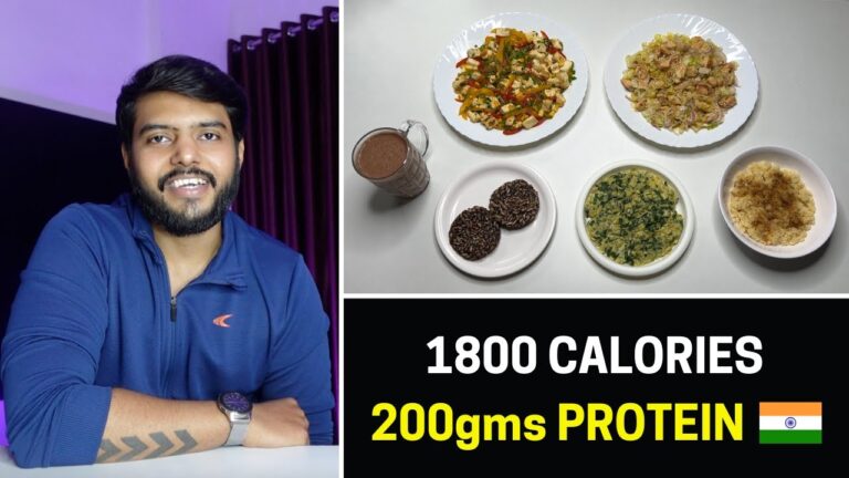 Easy 1800 Calorie Diet with 200gms of protein for fat loss !! 🇮🇳