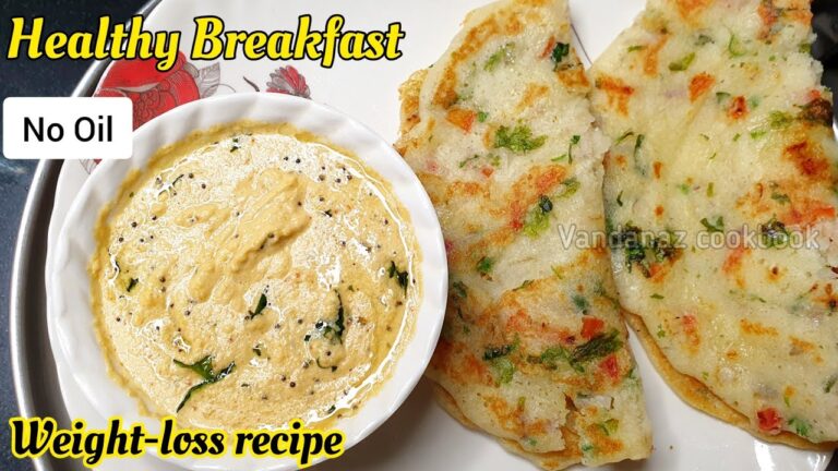 Healthy Breakfast ideas। Weight loss breakfast recipes। Suji chilla recipe। Chilla Recipe। Vandanaz
