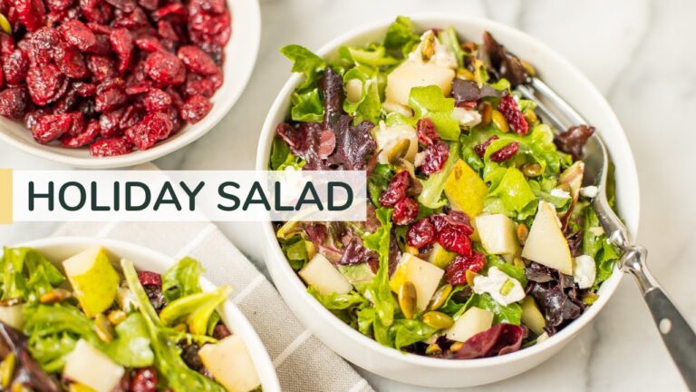 MY GO-TO HOLIDAY SALAD | easy winter salad recipe