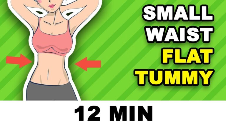 12 min Small Waist Workout // Hourglass Figure + Flat Tummy