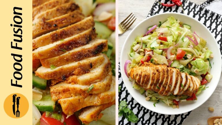 Healthy BBQ Chicken Salad Recipe By Food Fusion