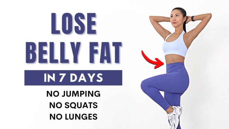 LOSE BELLY FAT in 7 Days🔥 40min Belly Fat Loss Workout – All Standing Workout, Knee Friendly