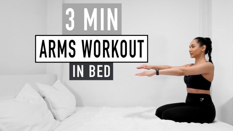 3 MIN ARMS WORKOUT IN BED | simple everyday exercises at home