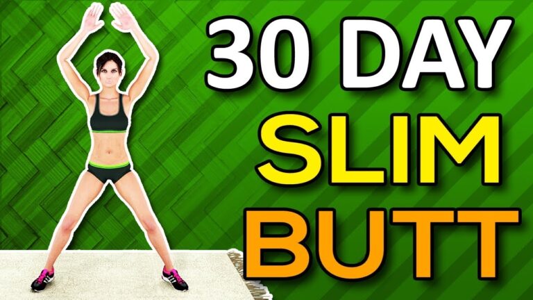 30 Day Slim Butt Workout Challenge – Lose Butt Fat and Reduce Butt Size