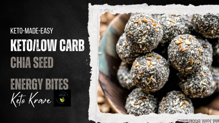 Keto/Low Carb Recipes:  Chia Seed Energy Bites