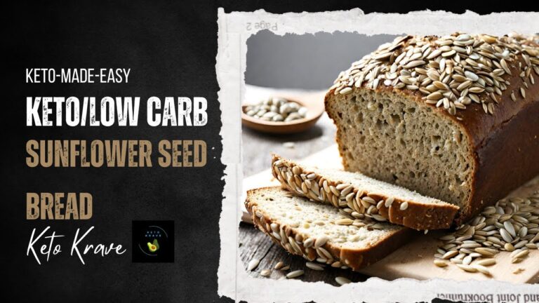 Keto/Low Carb Recipes:  Sunflower Seed Bread