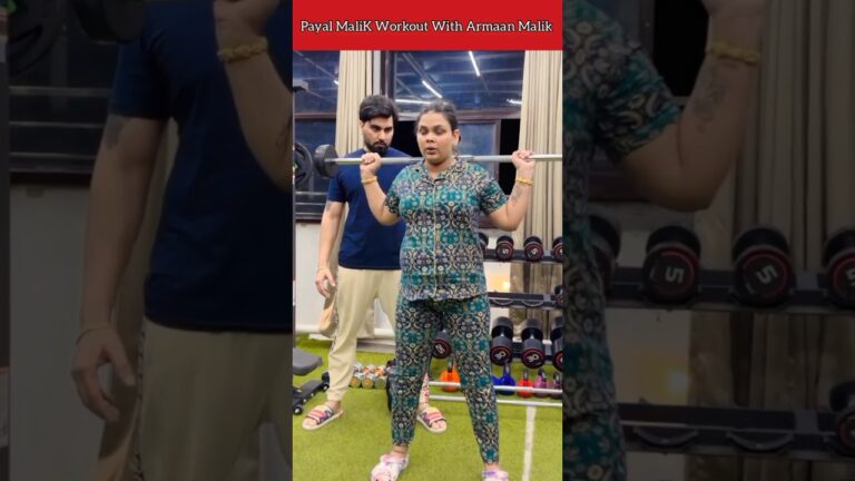 Payal MaliK Workout With Armaan Malik | Payal Malik Weight loss journey #shorts