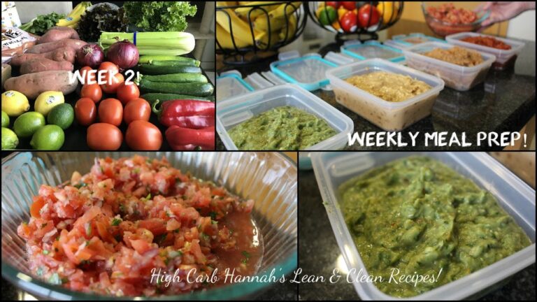 Weekly Meal Prep! (Week 2) | High Carb Hannah Lean & Clean Recipes! | VEGAN